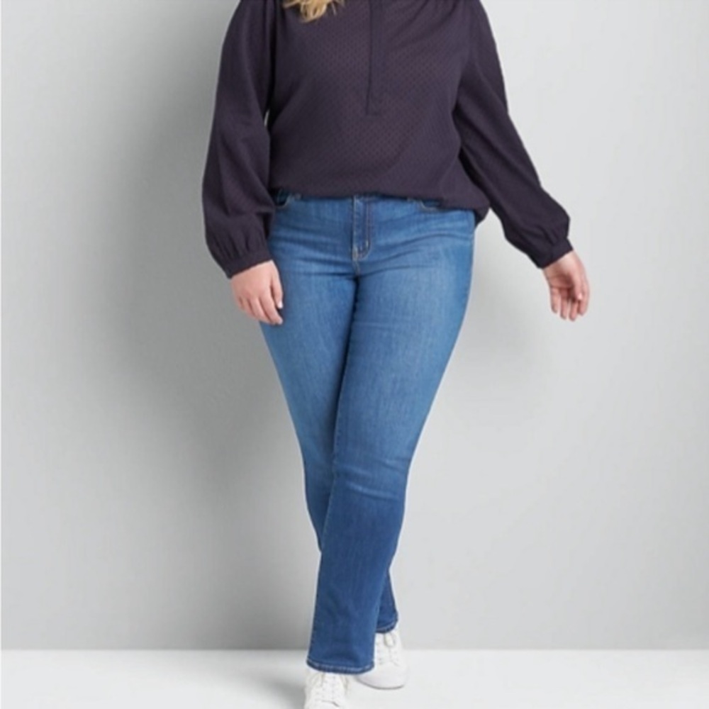 Lane Bryant Signature Mid rise Straight Jeans